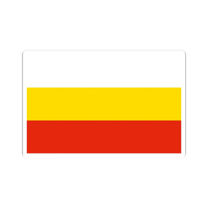 POL Gubin flag (Poland) STICKER Vinyl Kiss-Cut Decal 2 Inch White - The Sticker Space