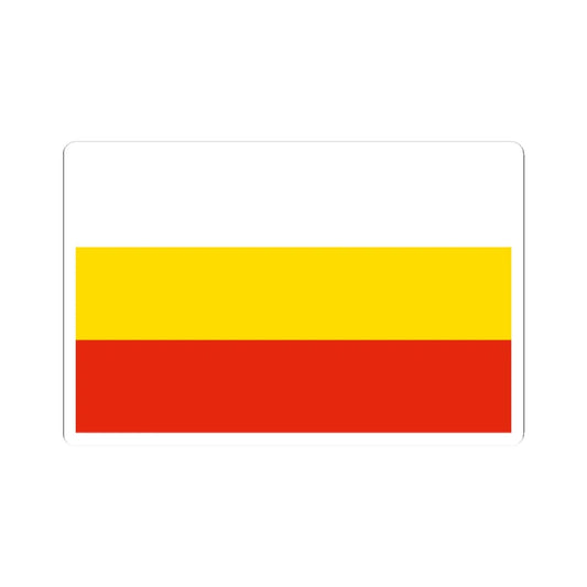 POL Gubin flag (Poland) STICKER Vinyl Kiss-Cut Decal 2 Inch White - The Sticker Space