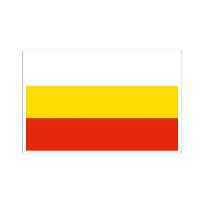 POL Gubin flag (Poland) STICKER Vinyl Kiss-Cut Decal 3 Inch White - The Sticker Space