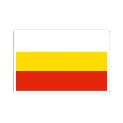 POL Gubin flag (Poland) STICKER Vinyl Kiss-Cut Decal 4 Inch White - The Sticker Space