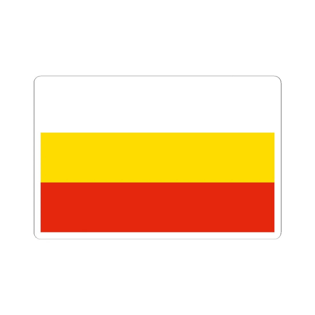 POL Gubin flag (Poland) STICKER Vinyl Kiss-Cut Decal 6 Inch White - The Sticker Space