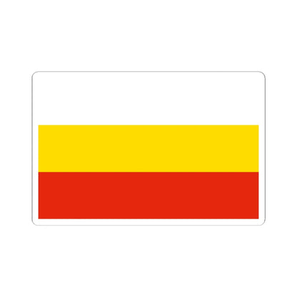 POL Gubin flag (Poland) STICKER Vinyl Kiss-Cut Decal 6 Inch White - The Sticker Space