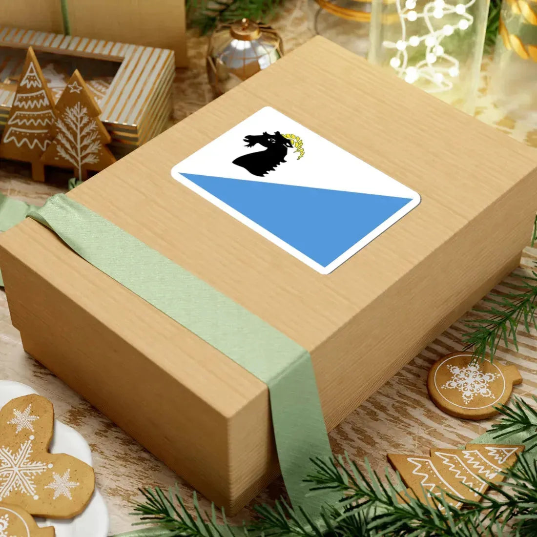 POL Głuchołazy flag (Poland) STICKER Vinyl Kiss-Cut Decal - The Sticker Space