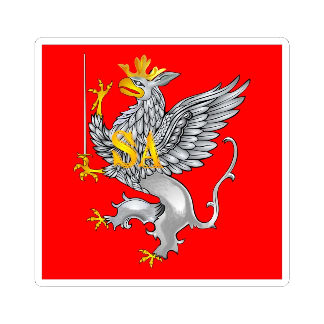 POL Inflanty IRP Flag (Latvia) STICKER Vinyl Kiss-Cut Decal 4 Inch White - The Sticker Space