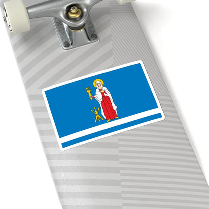 POL Janow Lubelski flag (Poland) STICKER Vinyl Kiss-Cut Decal - The Sticker Space