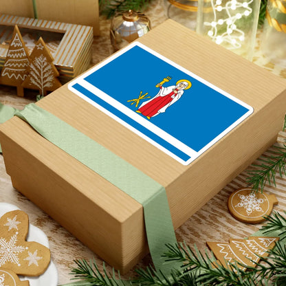 POL Janow Lubelski flag (Poland) STICKER Vinyl Kiss-Cut Decal - The Sticker Space