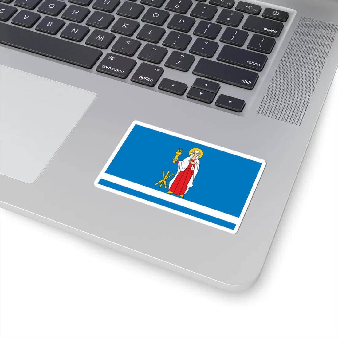 POL Janow Lubelski flag (Poland) STICKER Vinyl Kiss-Cut Decal - The Sticker Space