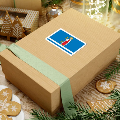 POL Janow Lubelski flag (Poland) STICKER Vinyl Kiss-Cut Decal - The Sticker Space