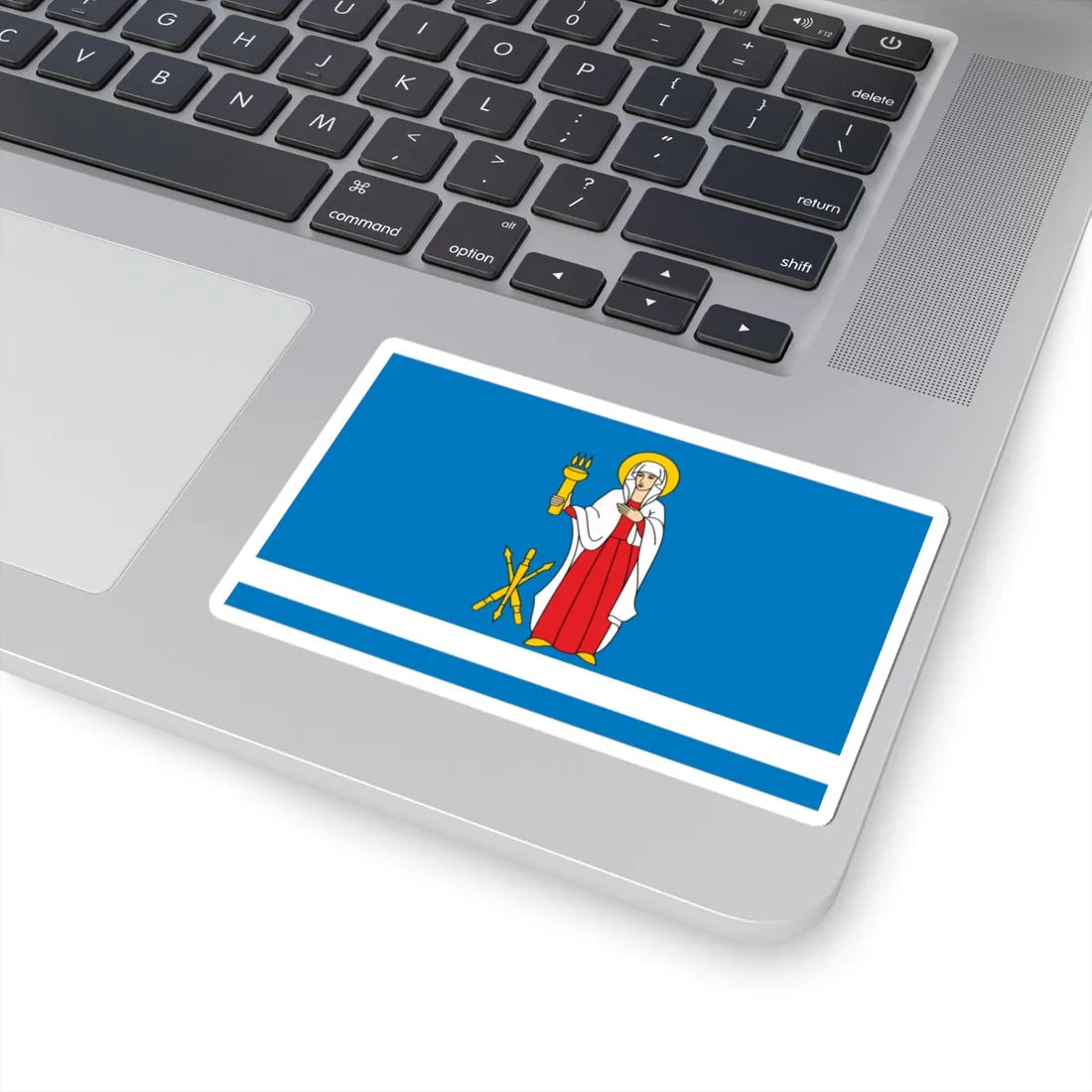 POL Janow Lubelski flag (Poland) STICKER Vinyl Kiss-Cut Decal - The Sticker Space