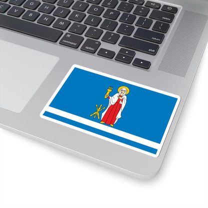 POL Janow Lubelski flag (Poland) STICKER Vinyl Kiss-Cut Decal - The Sticker Space