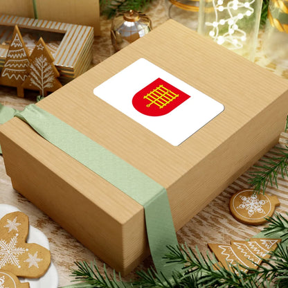 POL Jaraczewo flag (Poland) STICKER Vinyl Kiss-Cut Decal - The Sticker Space