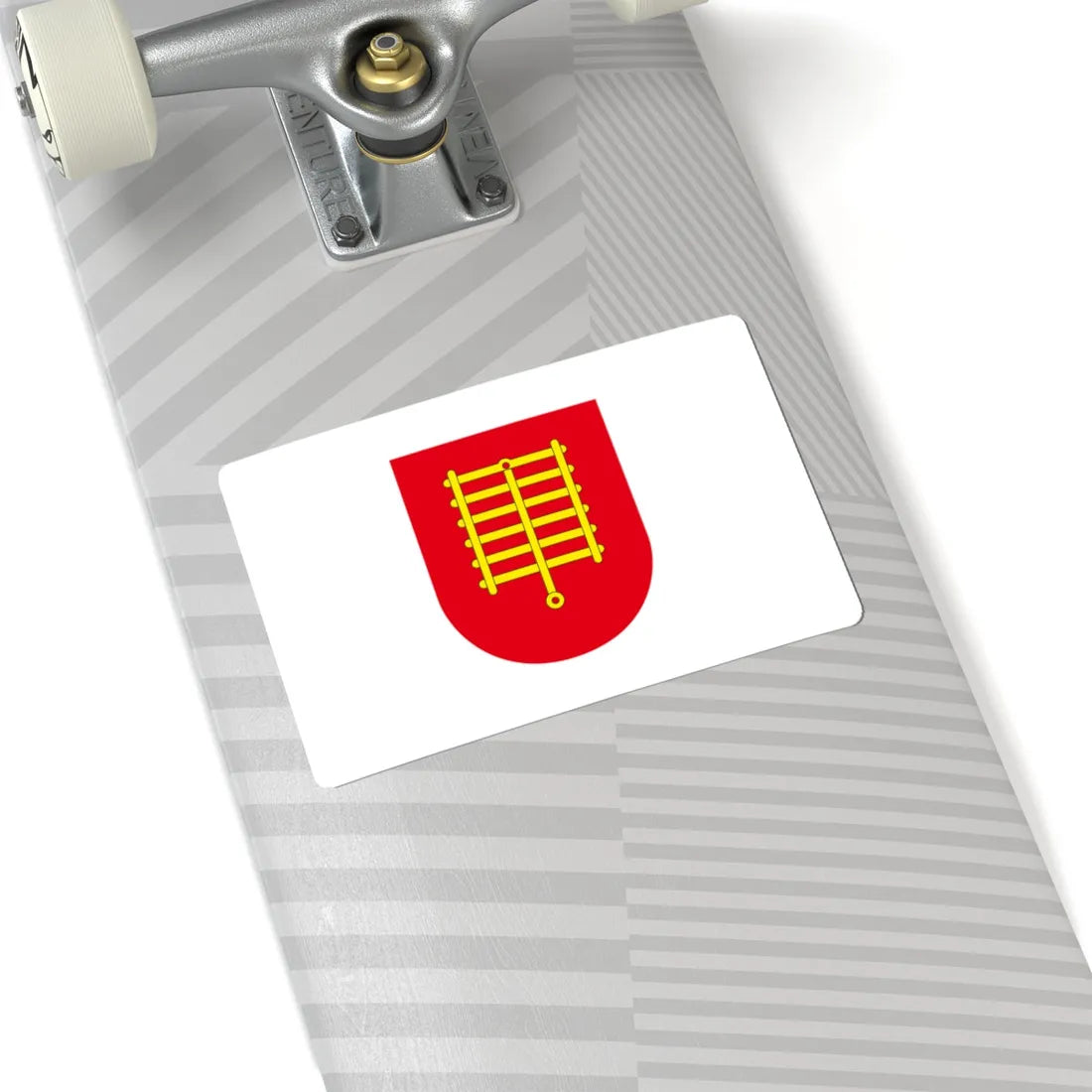 POL Jaraczewo flag (Poland) STICKER Vinyl Kiss-Cut Decal - The Sticker Space