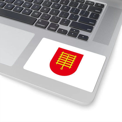 POL Jaraczewo flag (Poland) STICKER Vinyl Kiss-Cut Decal - The Sticker Space