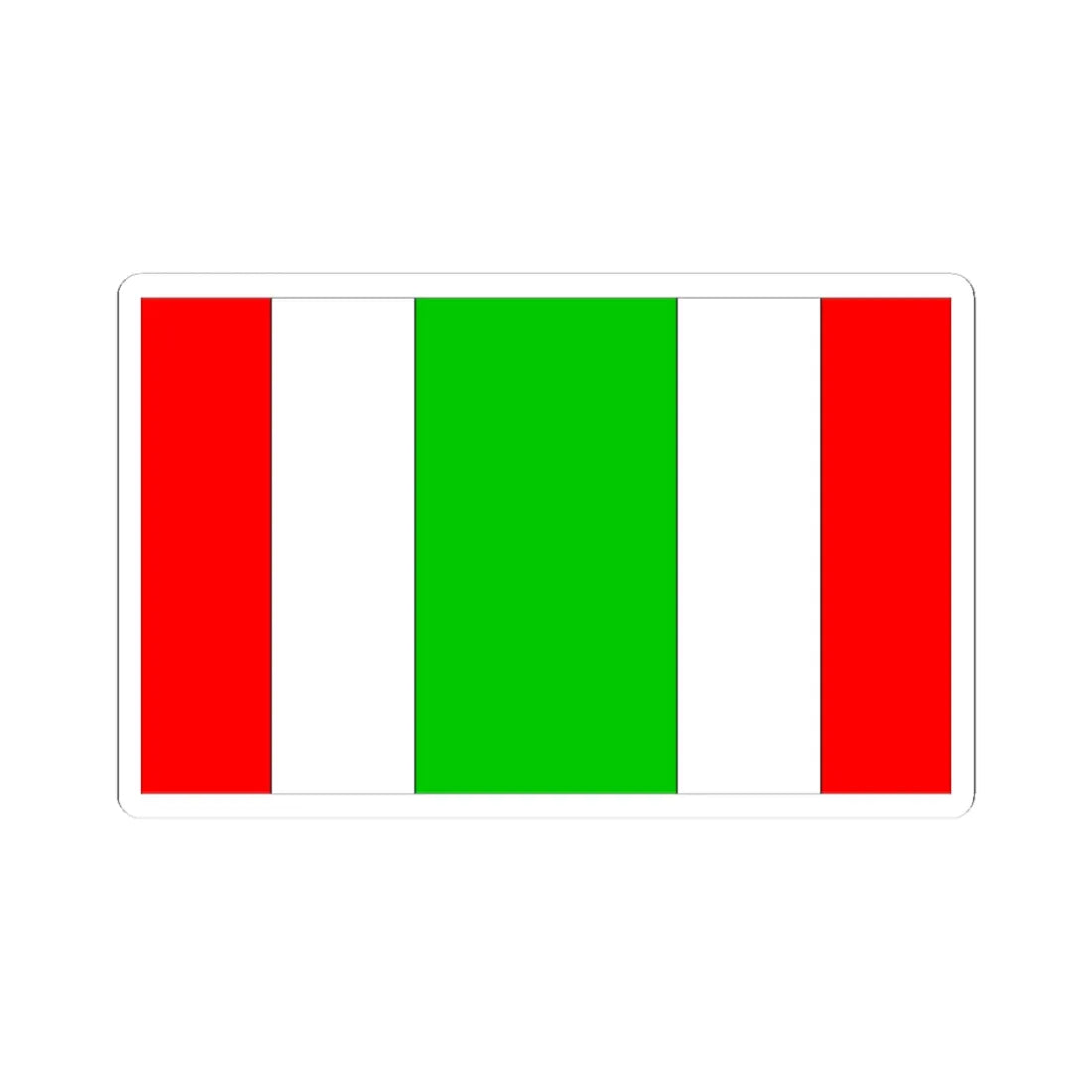 POL Jedlina-Zdroj flag (Poland) STICKER Vinyl Kiss-Cut Decal 3 Inch White - The Sticker Space