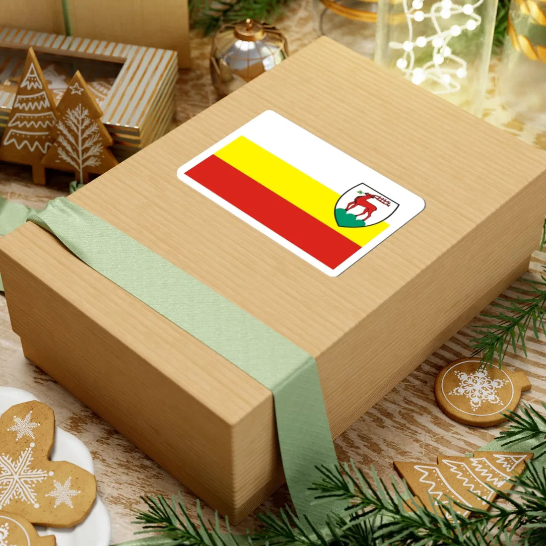 POL Jelenia Gora flag (Poland) STICKER Vinyl Kiss-Cut Decal - The Sticker Space