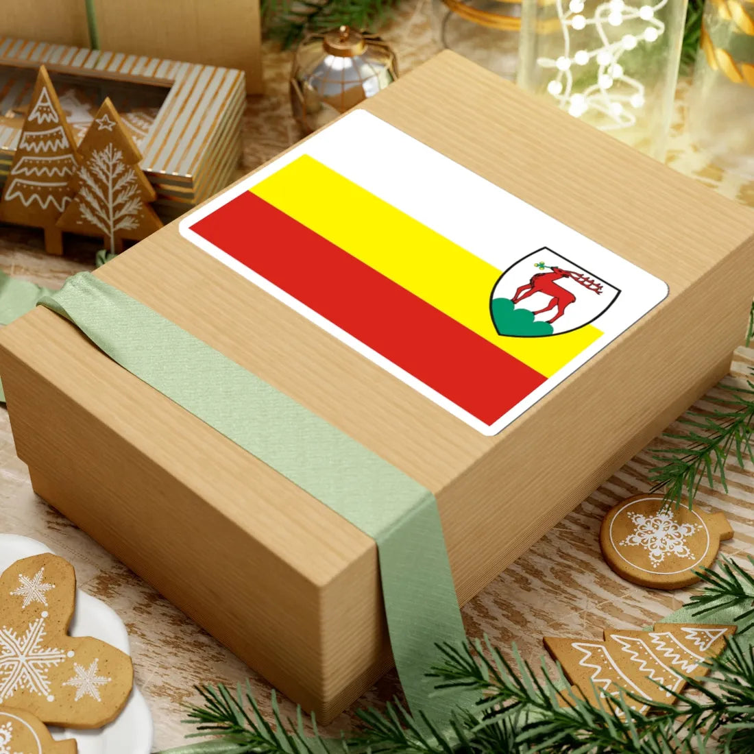 POL Jelenia Gora flag (Poland) STICKER Vinyl Kiss-Cut Decal - The Sticker Space