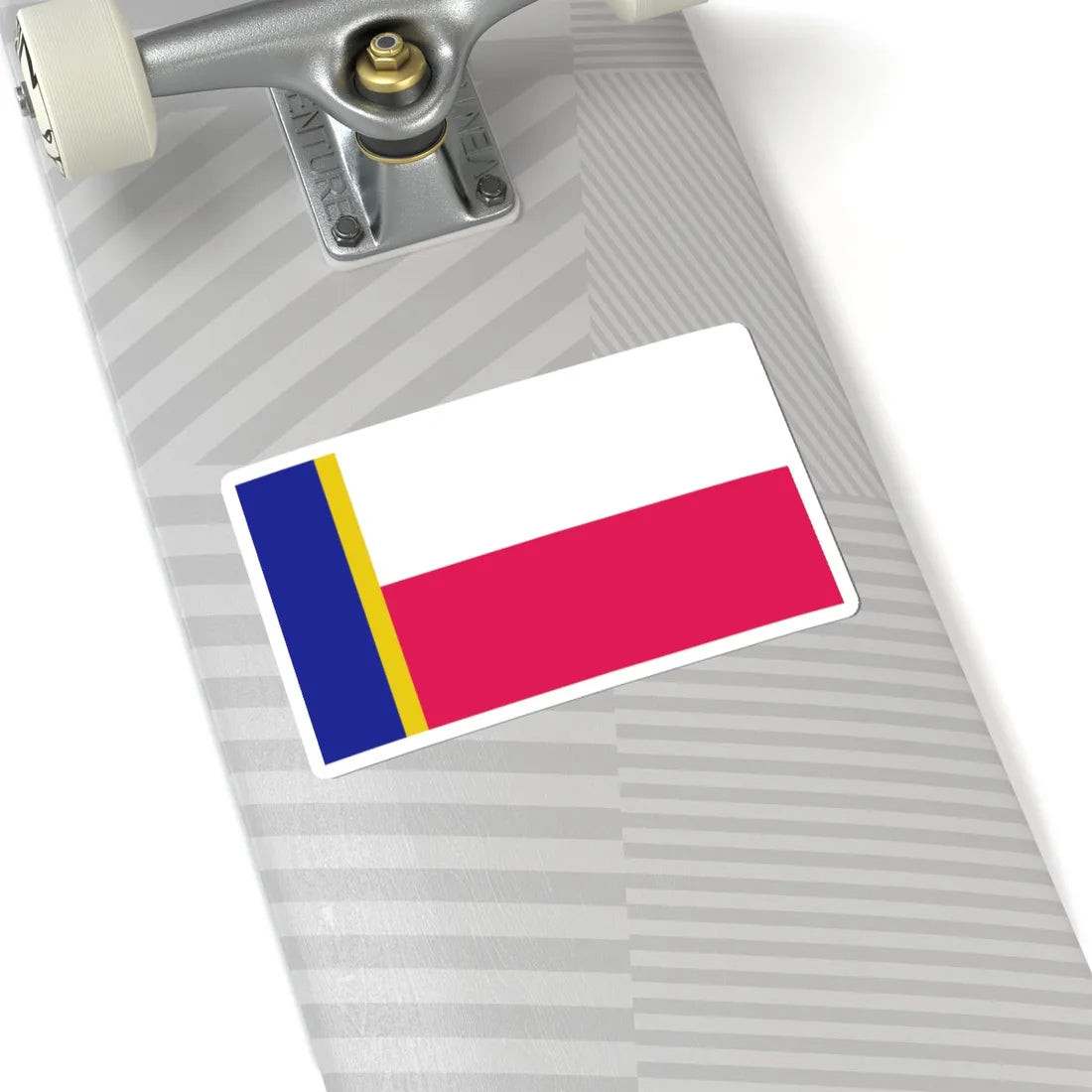 POL Jozefow flag (Poland) STICKER Vinyl Kiss-Cut Decal - The Sticker Space