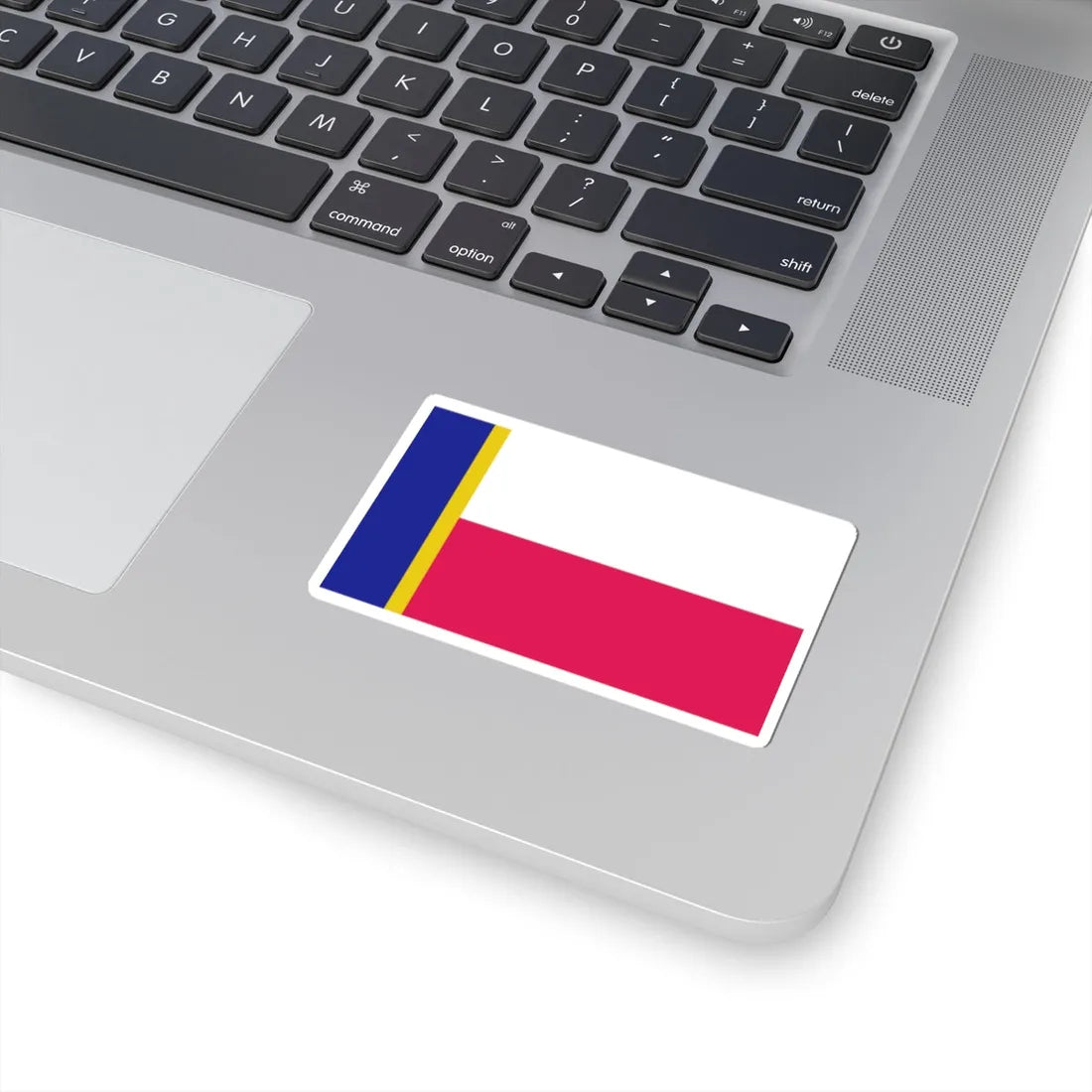 POL Jozefow flag (Poland) STICKER Vinyl Kiss-Cut Decal - The Sticker Space