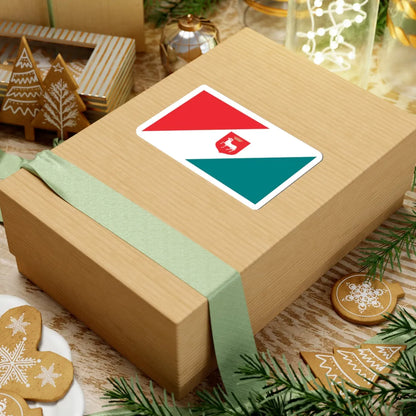 POL Karczew flag (Poland) STICKER Vinyl Kiss-Cut Decal - The Sticker Space