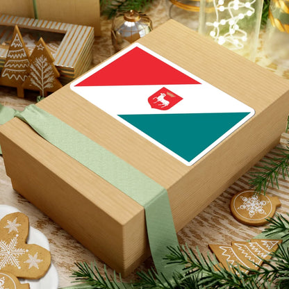 POL Karczew flag (Poland) STICKER Vinyl Kiss-Cut Decal - The Sticker Space