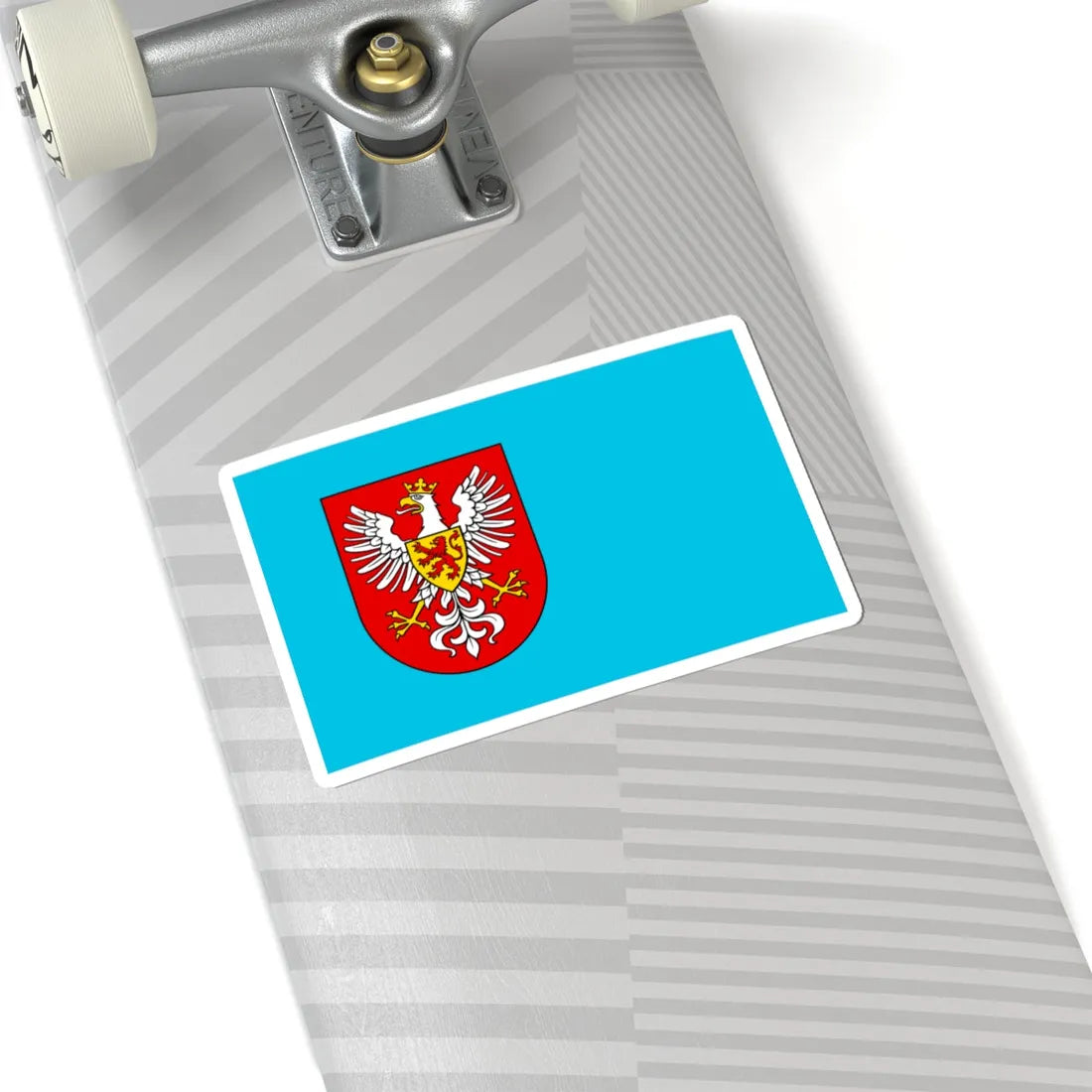 POL Kargowa flag (Poland) STICKER Vinyl Kiss-Cut Decal - The Sticker Space