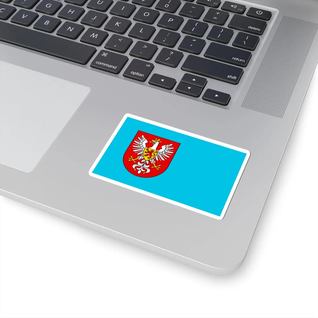 POL Kargowa flag (Poland) STICKER Vinyl Kiss-Cut Decal - The Sticker Space