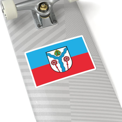 POL Karlino flag (Poland) STICKER Vinyl Kiss-Cut Decal - The Sticker Space