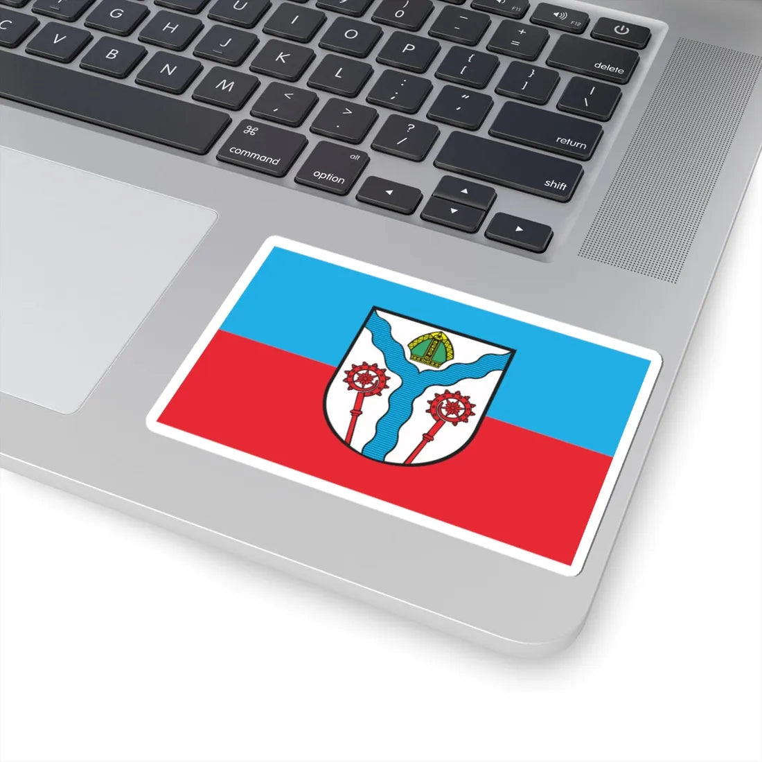 POL Karlino flag (Poland) STICKER Vinyl Kiss-Cut Decal - The Sticker Space