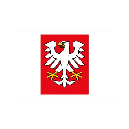 POL Kłecko flag (Poland) STICKER Vinyl Kiss-Cut Decal 2 Inch White - The Sticker Space