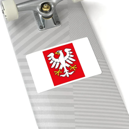 POL Kłecko flag (Poland) STICKER Vinyl Kiss-Cut Decal - The Sticker Space