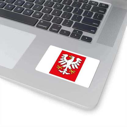 POL Kłecko flag (Poland) STICKER Vinyl Kiss-Cut Decal - The Sticker Space