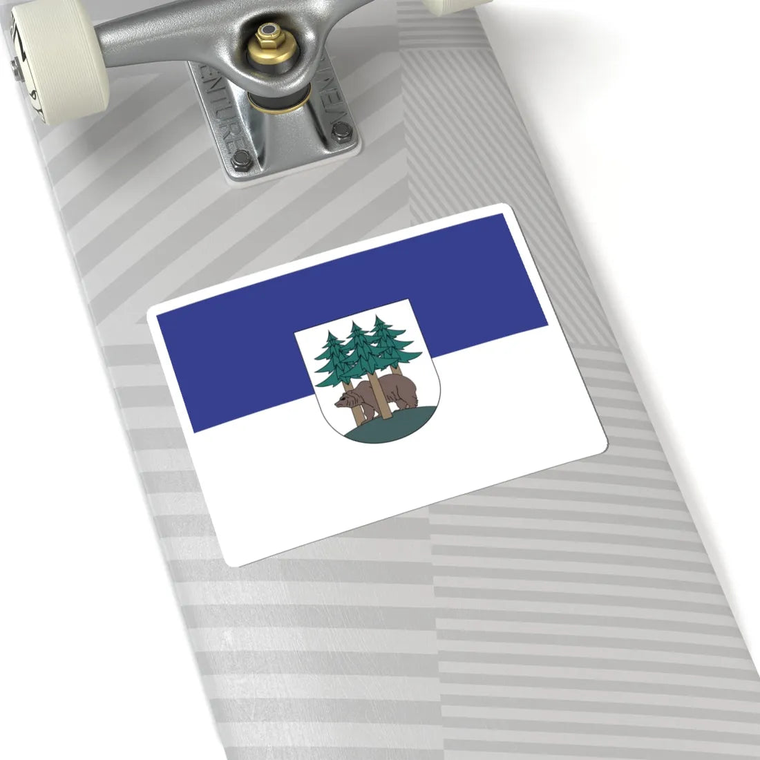 POL Ketrzyn flag (Poland) STICKER Vinyl Kiss-Cut Decal - The Sticker Space