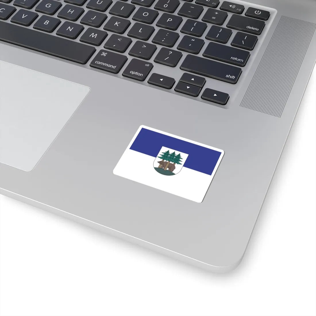 POL Ketrzyn flag (Poland) STICKER Vinyl Kiss-Cut Decal - The Sticker Space