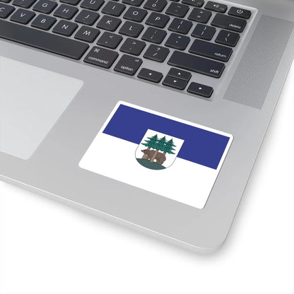 POL Ketrzyn flag (Poland) STICKER Vinyl Kiss-Cut Decal - The Sticker Space