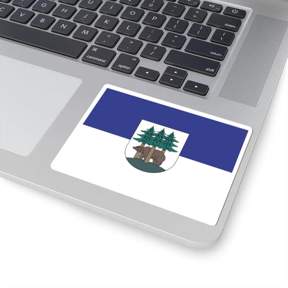 POL Ketrzyn flag (Poland) STICKER Vinyl Kiss-Cut Decal - The Sticker Space