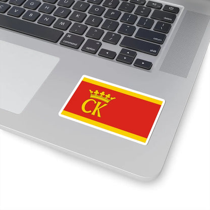 POL Kielce flag (Poland) STICKER Vinyl Kiss-Cut Decal - The Sticker Space