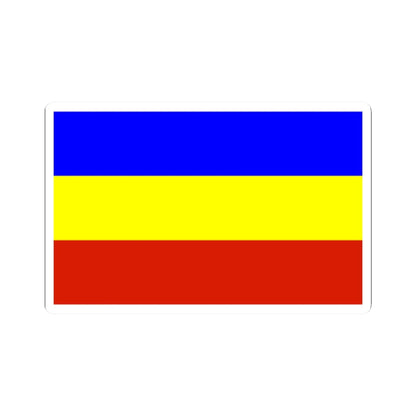 POL Kietrz flag (Poland) STICKER Vinyl Kiss-Cut Decal 2 Inch White - The Sticker Space