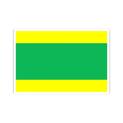 POL Kleszczow flag (Poland) STICKER Vinyl Kiss-Cut Decal 3 Inch White - The Sticker Space