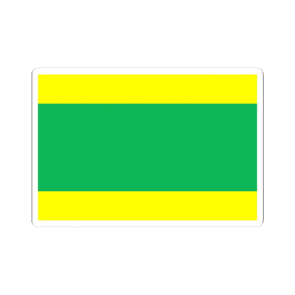 POL Kleszczow flag (Poland) STICKER Vinyl Kiss-Cut Decal 4 Inch White - The Sticker Space