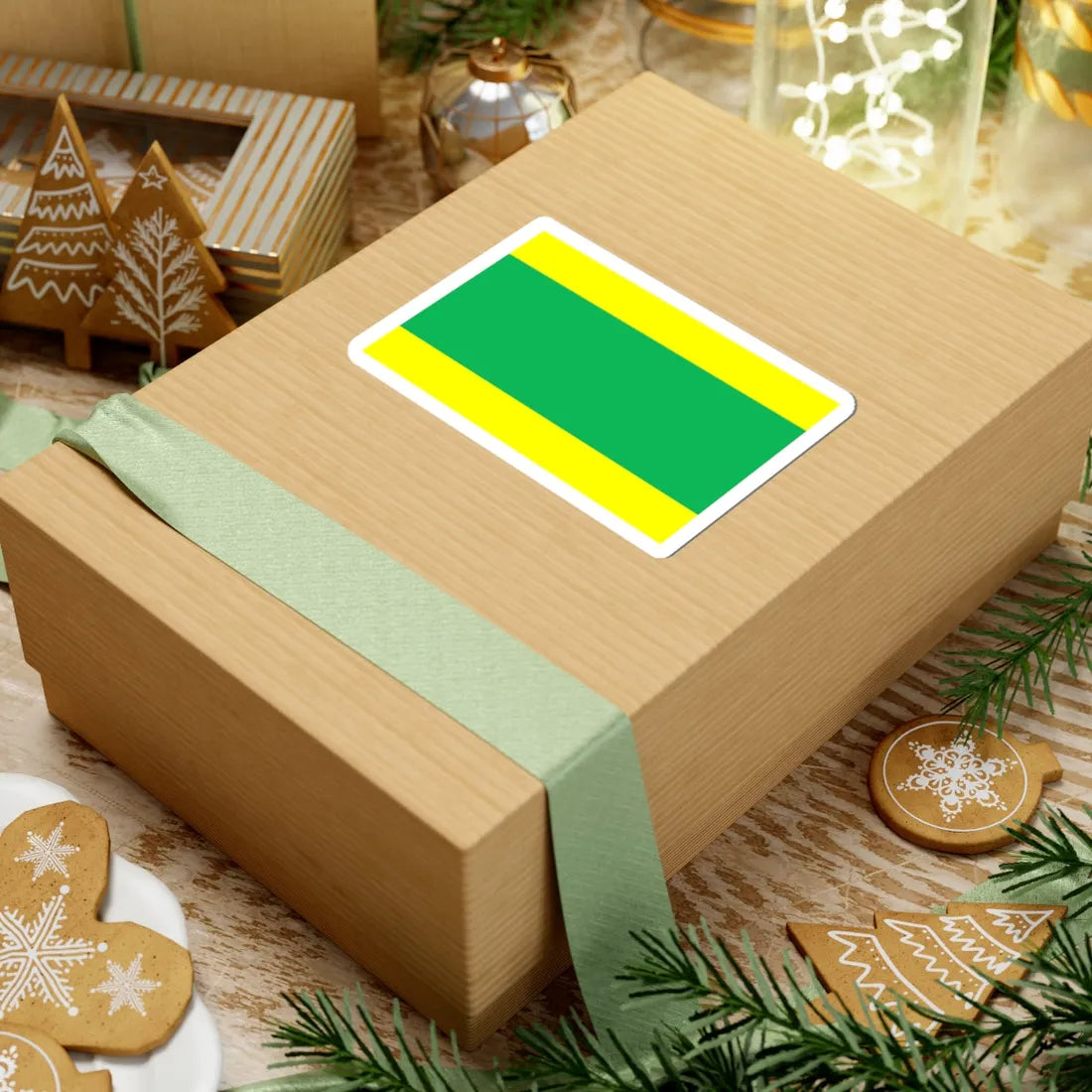 POL Kleszczow flag (Poland) STICKER Vinyl Kiss-Cut Decal - The Sticker Space