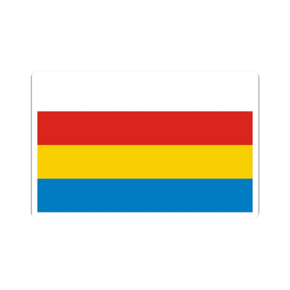 POL Knurow flag (Poland) STICKER Vinyl Kiss-Cut Decal 2 Inch White - The Sticker Space