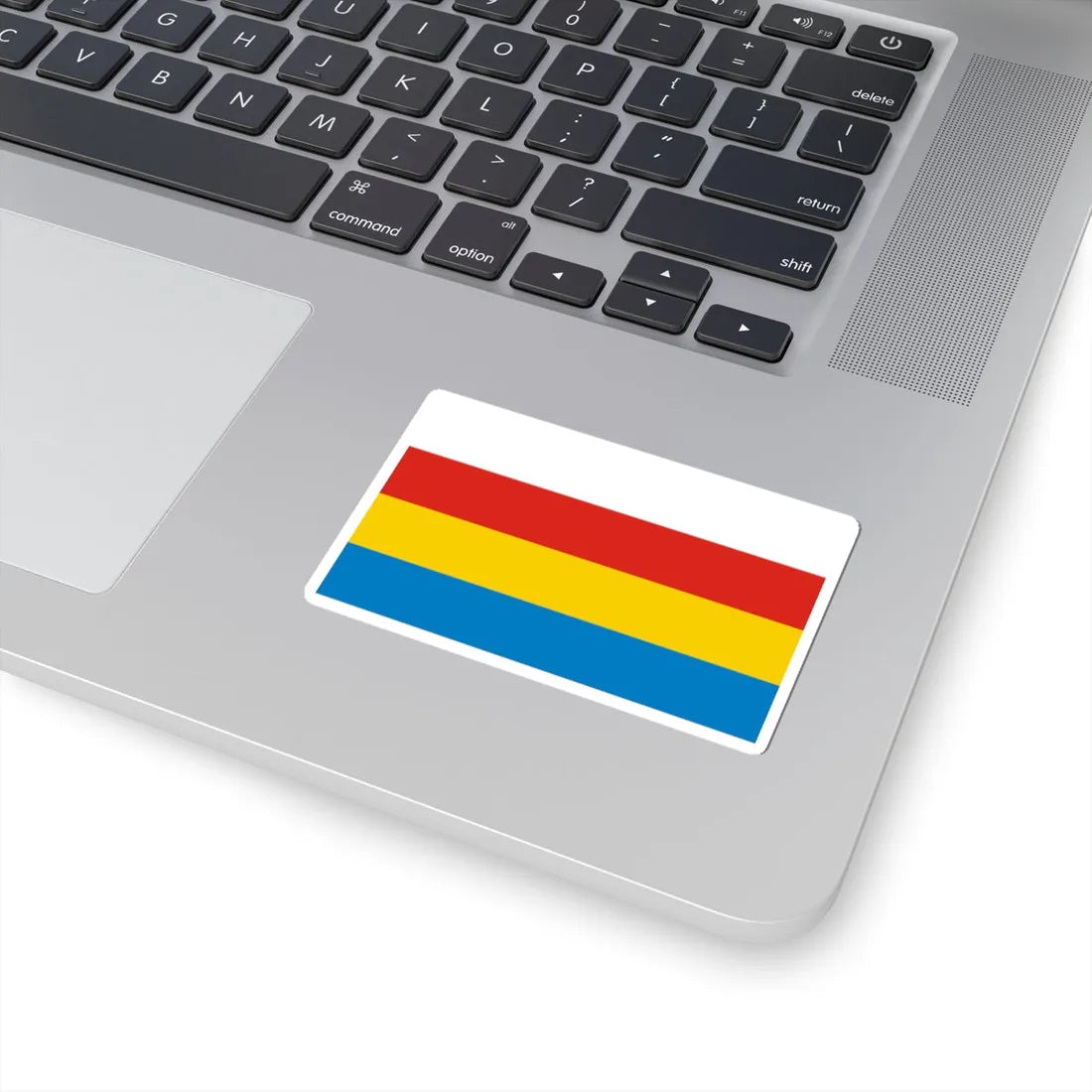 POL Knurow flag (Poland) STICKER Vinyl Kiss-Cut Decal - The Sticker Space