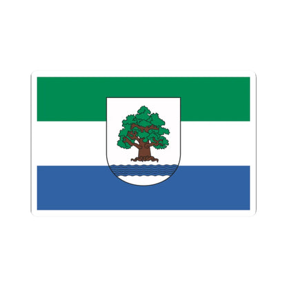 POL Konstancin-Jeziorna flag (Poland) STICKER Vinyl Kiss-Cut Decal 2 Inch White - The Sticker Space