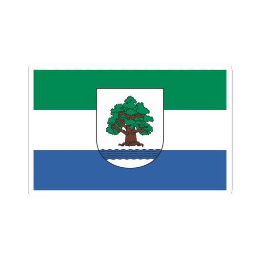 POL Konstancin-Jeziorna flag (Poland) STICKER Vinyl Kiss-Cut Decal 2 Inch White - The Sticker Space