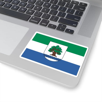 POL Konstancin-Jeziorna flag (Poland) STICKER Vinyl Kiss-Cut Decal - The Sticker Space