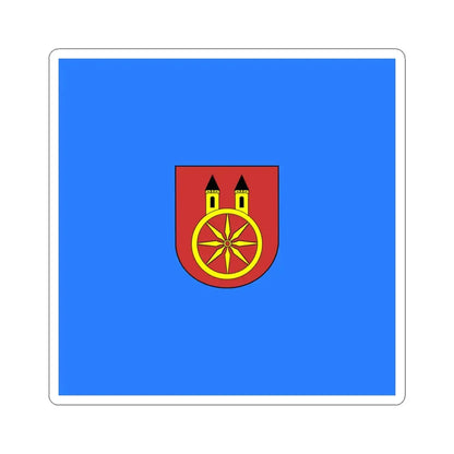 POL Koło flag (Poland) STICKER Vinyl Kiss-Cut Decal 4 Inch White - The Sticker Space