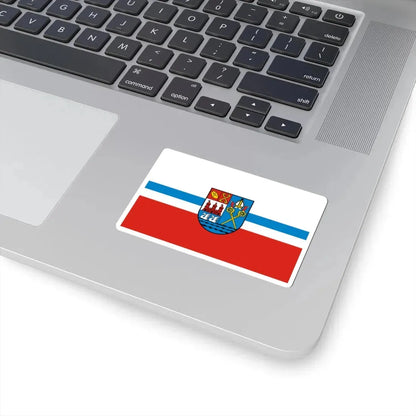 POL Kołobrzeg flag (Poland) STICKER Vinyl Kiss-Cut Decal - The Sticker Space