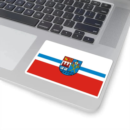 POL Kołobrzeg flag (Poland) STICKER Vinyl Kiss-Cut Decal - The Sticker Space
