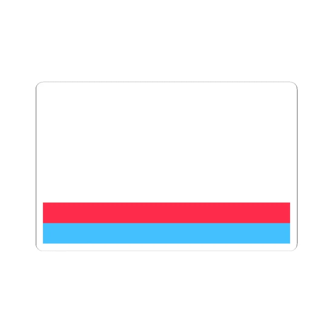 POL Korfantow flag (Poland) STICKER Vinyl Kiss-Cut Decal 3 Inch White - The Sticker Space