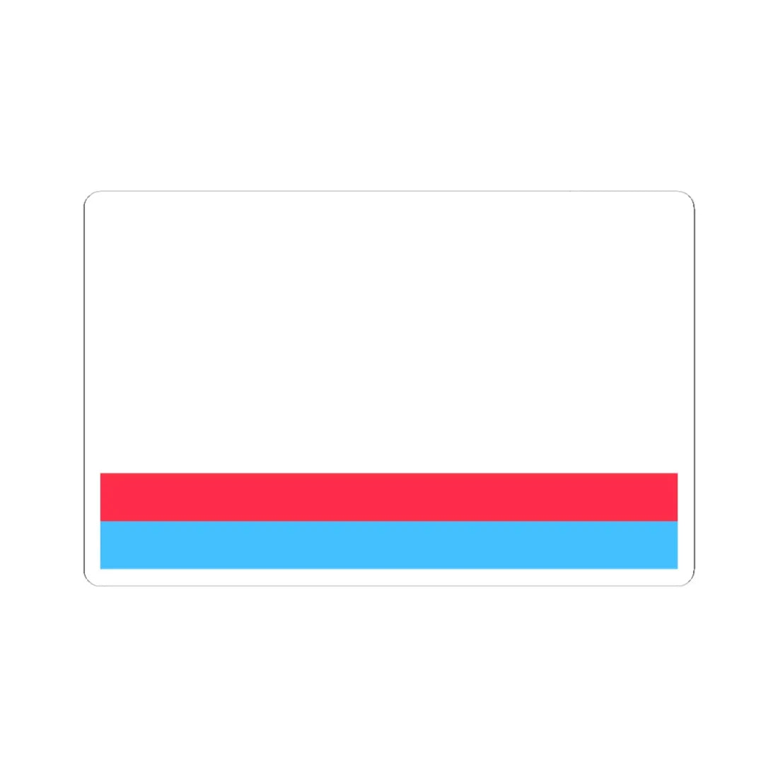 POL Korfantow flag (Poland) STICKER Vinyl Kiss-Cut Decal 4 Inch White - The Sticker Space